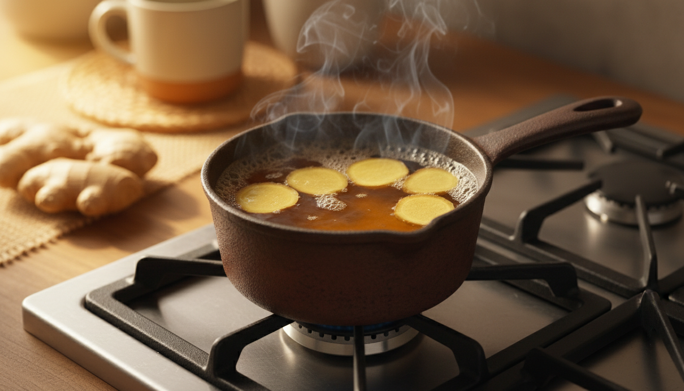 Ginger Tea Stovetop - Ginger Tea Stovetop Method