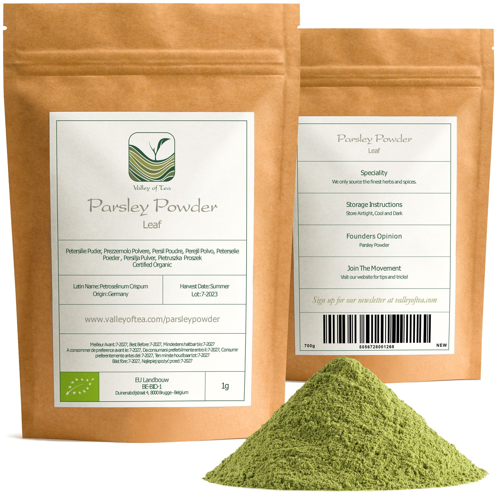 Peterselie Bio Culinair Frans Kruid - Perfect Als Garnering - Gourmet Keukenkruid Hele Bladeren - Petroselinum Crispum Blad 