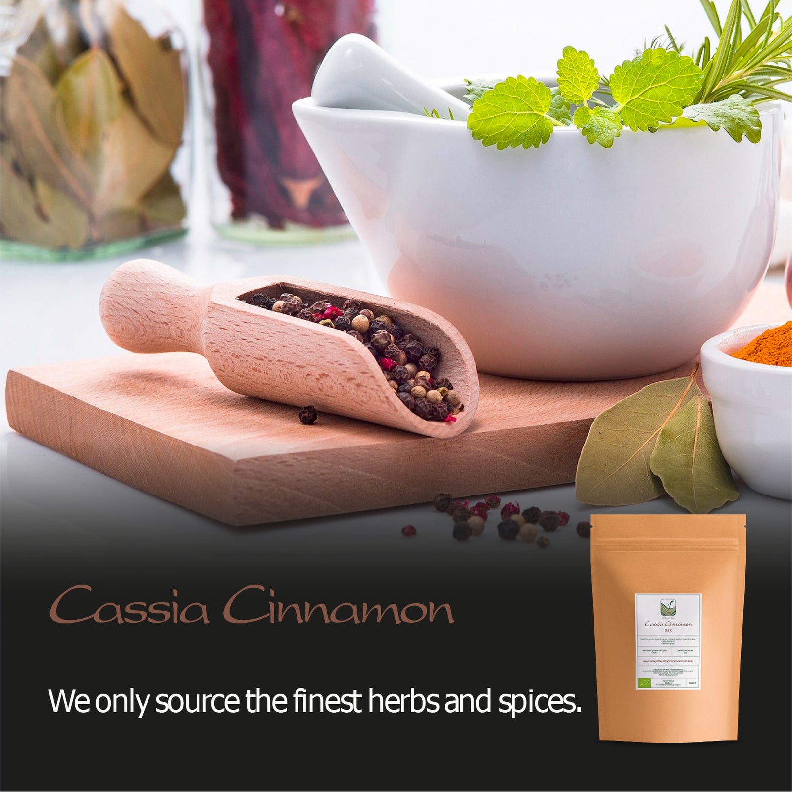 Cassia Cinnamon Organic Quality - CinnamomumCassia 200g