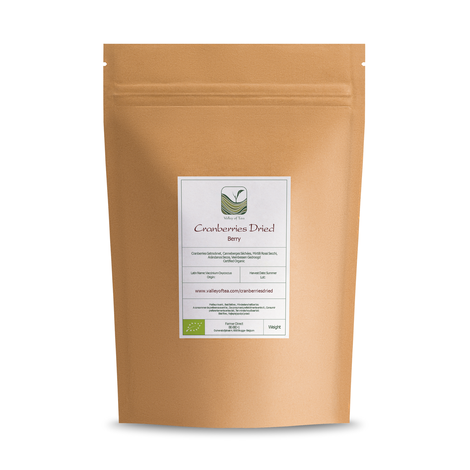 Cranberries Dried Organic Unsweetend - cranberry No Suggar Added Cranberry - Perfect for Sauce 250g