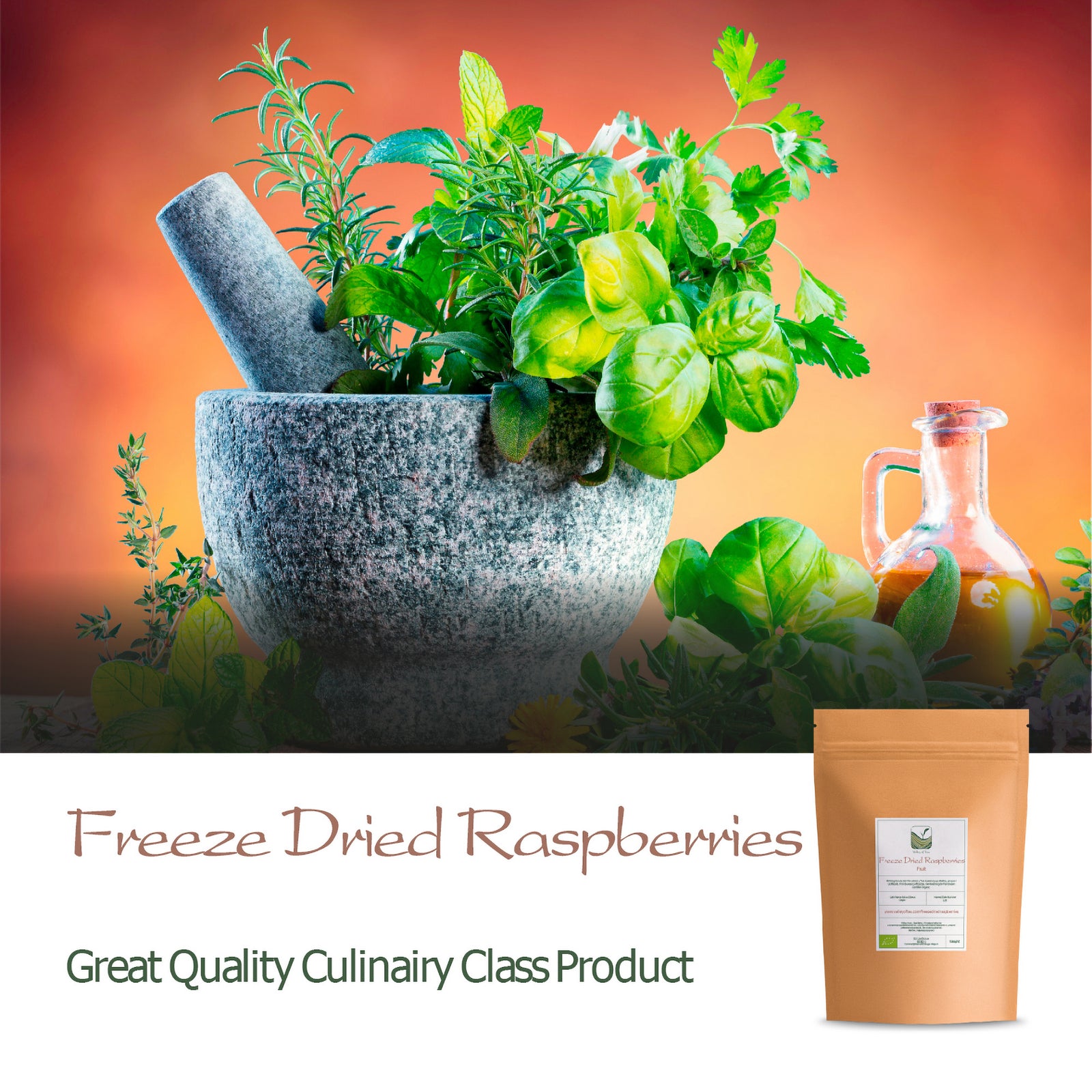 Freeze Dried Raspberries 40g