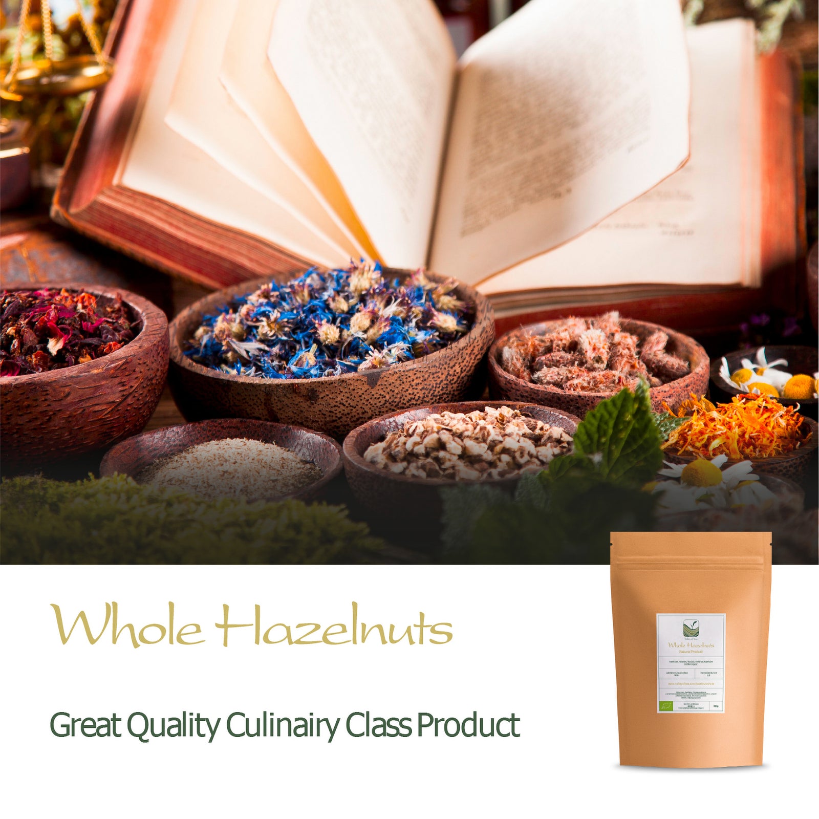 Whole Hazelnuts 400g