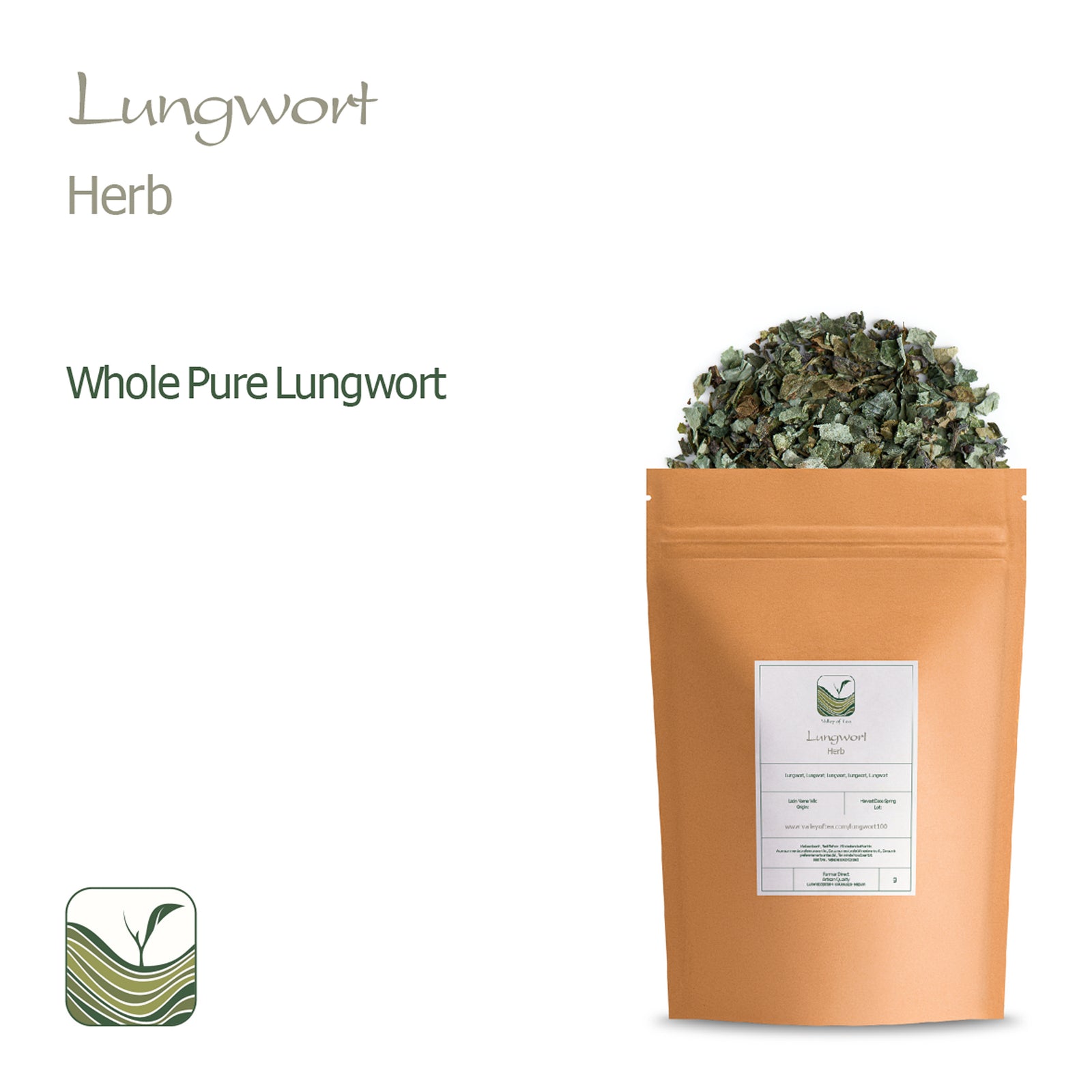 Lungwort Herb Organic Tea - Pulmonaria officinalis L 100g