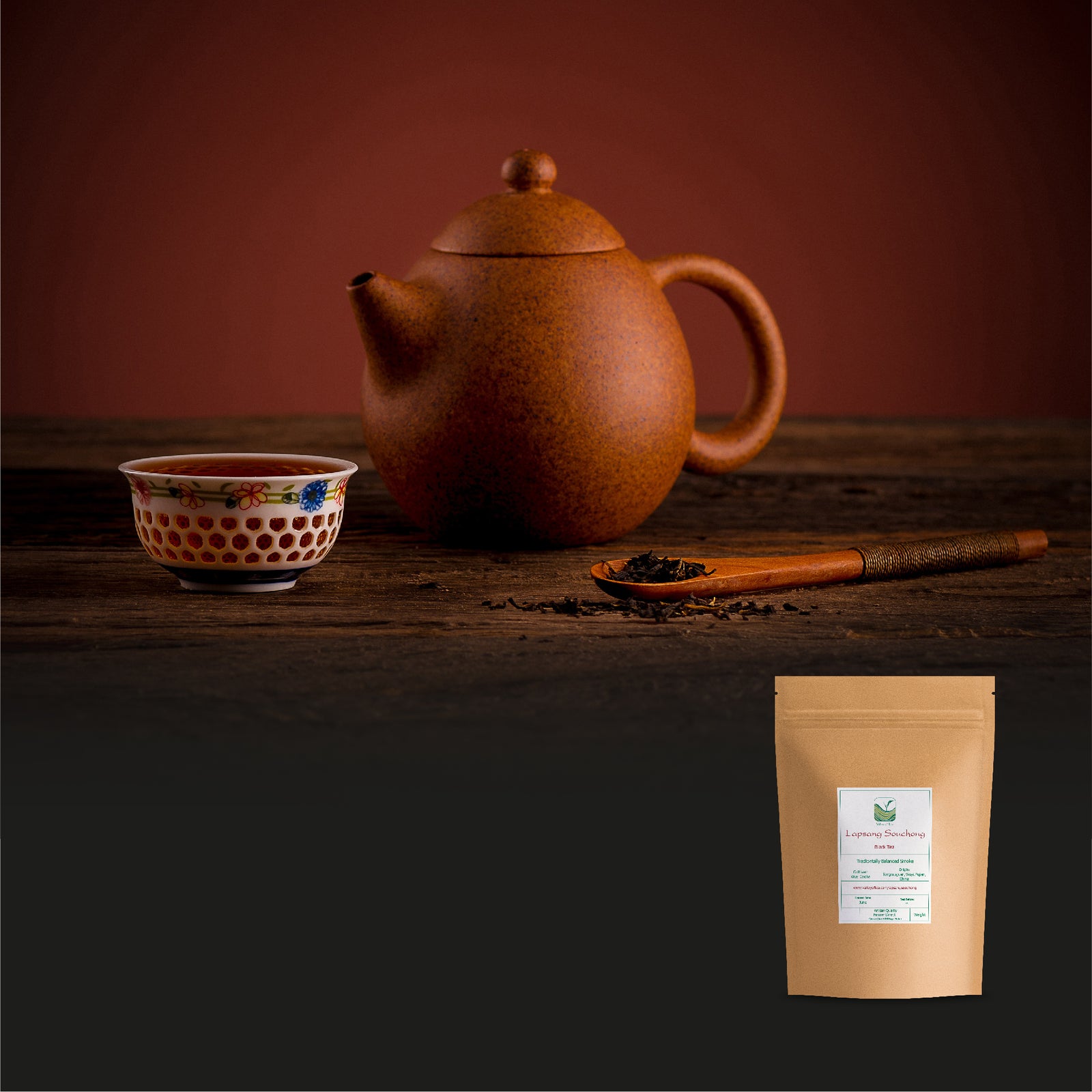 Lapsang Souchong Tarry Zwarte Thee - Lap Sang Smokey Tea Van Wuyi Bergen - Lichtelijk Gerookt 